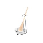Kochlöffelhalter Edelstahl/Porzellan/Holz 28cm 3teilig