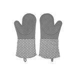 WENKO Topfhandschuh Silikon grau 1Paar 2 Topfhandschuhe