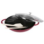 STAUB Wok nClassic Gusseisen 5,7 l Ø37cm kirschrot