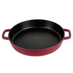 STAUB Bratpfanne mit 2 Griffen Gusseisen Ø34cm kirschrot