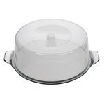 my basics Tortenplatte mit Haube Edelstahl/Kunststoff 11cm Ø30cm