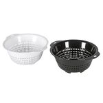 my basics Salatseiher Ø31cm weiß / anthrazit