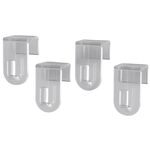my basics  Fenster-Dekohaken 4St, transp. - 5 VPE