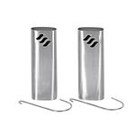 BENTA Röhrenverdunster 300 ml 20x7,5x3,5cm Edelstahl 2er Satz