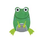 HUGO FROSCH Wärmflasche Frosch Velourbezug 0,8 l 14x20cm grün