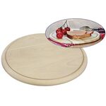 Holzteller aus hellem Plantagenholz Ø28cm