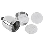 cilio tisch-accessoires Dekorierstreuer 3 Schablonen, Edelstahl poliert