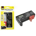 EASY WORK Batterietester Testbatterien in voller Größe: C, AA, AAA, D, N, 9V und 1,55V Knopfzelle