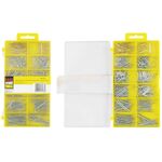 EASY WORK Nagelsortiment 200 g, 12-fach sortiert, 20 – 50 mm versenkt, verzinkt und vermessingt