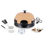 EMERIO Pizza-Ofen 'Pizzarette' inkl. 6 Backspachtel, Backblech, Pizzateigschneider