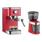 GRAEF Siebträger-Espressomaschine ES 403 salita mit Kaffeemühle CM 203