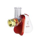 MOULINEX Elektrisches Schnitzelwerk Fresh Express Plus DJ756G 5 Trommeleinsätze zum Raspeln, Schneiden und Reiben