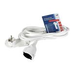REV RITTER Verlängerungskabel 3m Flachstecker weiss