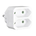 HEITECH  HEI 2f. Euro Zwischenstecker - 10 VPE