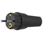 REV RITTER SchuKo-Stecker Vollgummi SK schwarz