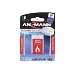 ANSMANN Batterie Lithium 9V inkl. Lithium 9V Batterie