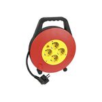 HEITECH Kabelbox 4-fach.10 m 3x1,5mm² Thermoschalter