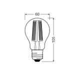 OSRAM LED Filament Birne ULTRA EFF. E27 7,2W 1.521lm 3.000K  klar