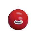 BOLSIUS Kugelkerze Ø 7cm rot