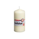 BOLSIUS Stumpenkerze 12x5,8cm elfenbein