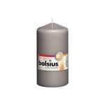 BOLSIUS Stumpenkerze 13x6,8cm grau