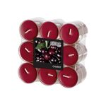 Duft Teelicht in PC Hülle rot/Cherry 18er Pack
