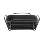 blomus Brotkorb Delara 25x25x9,3cm schwarz