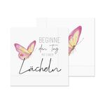 LA VIDA Lunch-Serviette 'Beginne den Tag mit einem Lächeln' 20er Pack