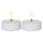 STAR TRADING LED-Maxi Teelicht 'Flamme' 2er Set