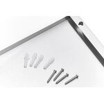 ZELLER PRESENT Magnettafel 4-teilig | 1 x Magnettafel | 3 x Pins