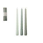 GUSTA Leuchterkerze 'Swirl' 3er Set