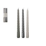 GUSTA Leuchterkerze 'Swirl' 3er Set