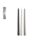 GUSTA Leuchterkerze 'Swirl' 3er Set