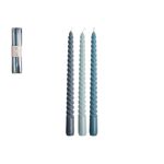GUSTA Leuchterkerze 'Swirl' 3er Set