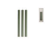 GUSTA Leuchterkerze 'Rippen'  3er Pack 3 Stück