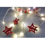 F-H-S LED-Lichterkette mit Klammern 20 LED 3fach sortiert