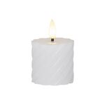 STAR TRADING LED-Echtwachs-Kerze 'Flamme Swirl Votive' 2er Set inkl. 1x CR2032 Batterie