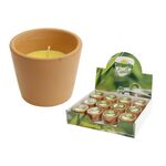 Citronella Kerzen im Tontopf 7,7x6,3cm