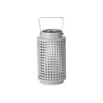 Solat Laterne Metall grau 23,5 x ø13cm