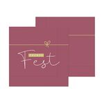 LA VIDA Serviette 'Cosy X-mas' 12er Display 4fach sortiert 12 Packungen