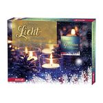 ROTH Kerzen Adventskalender 'Lichterzauber' 24 x Kerzenschein im Advent und 1 Sprüche-Buch