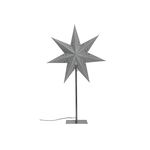 Standleuchte mit Papierstern 'Samt'