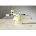 STAR TRADING Glaskugel Wintermotiv'Merry X-Mas' 8 LED