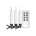 STAR TRADING LED-Schaftkerzen 'Flamme' 10-teilig