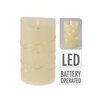 LED Kerze mit LED Lichterkette