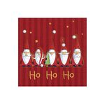 TI-FLAIR Lunch-Serviette 'Santas singing Ho Ho Ho' 20er Pack 20 Stück