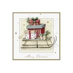 TI-FLAIR Lunch-Serviette 'Merry Christmas Sleigh' 20er Pack 20 Stück