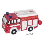 Spardose "Feuerwehrauto" mit S