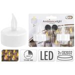LED Teelichte mit Timer ws 2Satz inkl. 2 CR2032 Batterien