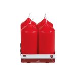 Stumpenkerze 11cm Ø5cm rot 4 Pack